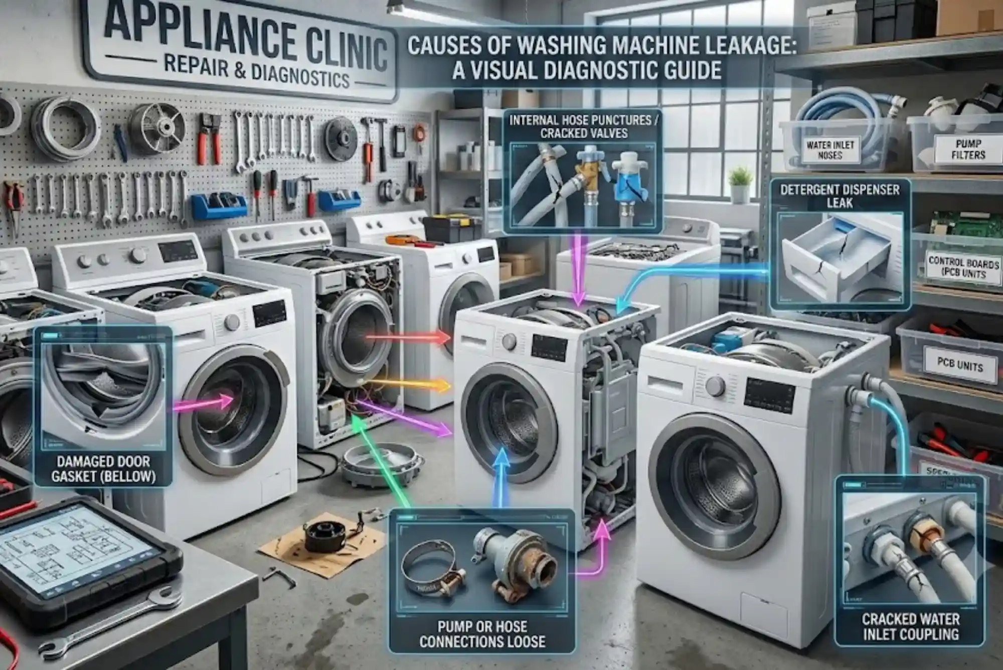 Causes of Washing Machine Leakage